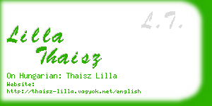 lilla thaisz business card